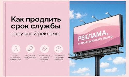 Как продлить срок службы наружной рекламы в  Мытищах