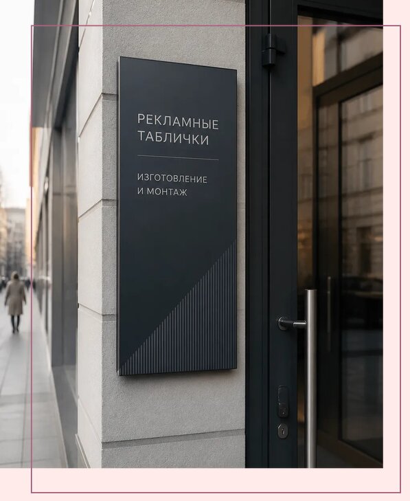 Рекламные таблички в Мытищах по цене от 4570 р. | Аванза-Мтщ
