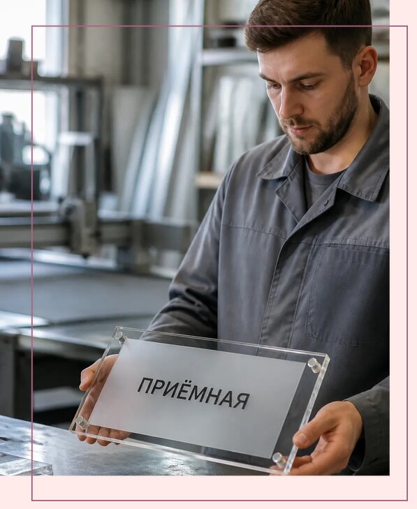 Таблички из оргстекла на заказ в Мытищах от 3960 р. | Аванза-Мтщ