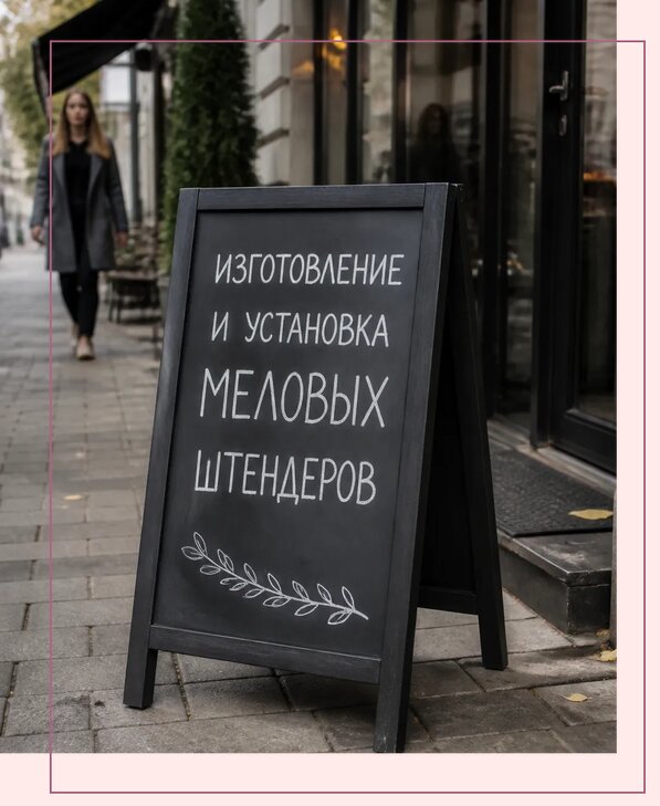 Меловые штендеры в Мытищах по цене от 6601 р. | Аванза-Мтщ